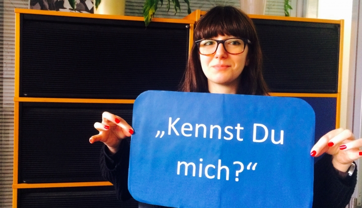 Unsere Kollegin Gergana fragt: "Kennst Du mich?"