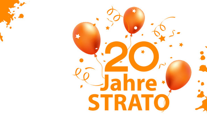Logo 20 Jahre STRATO