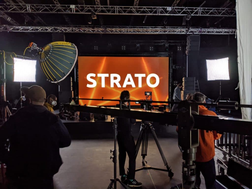 Am Set zum STRATO TV-Dreh