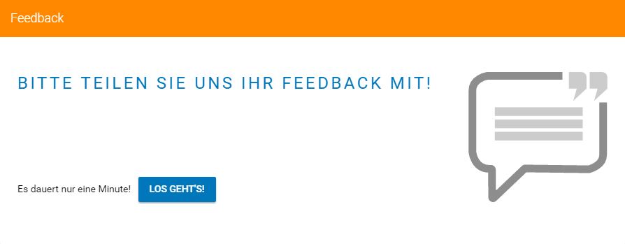 Feedback-Button im Homepage-Baukasten