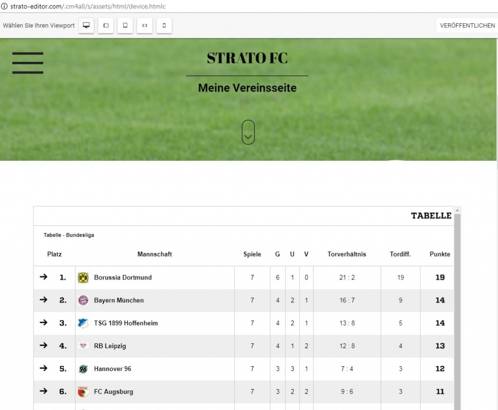Fußball.De Tabelle Fußball.De Tabelle