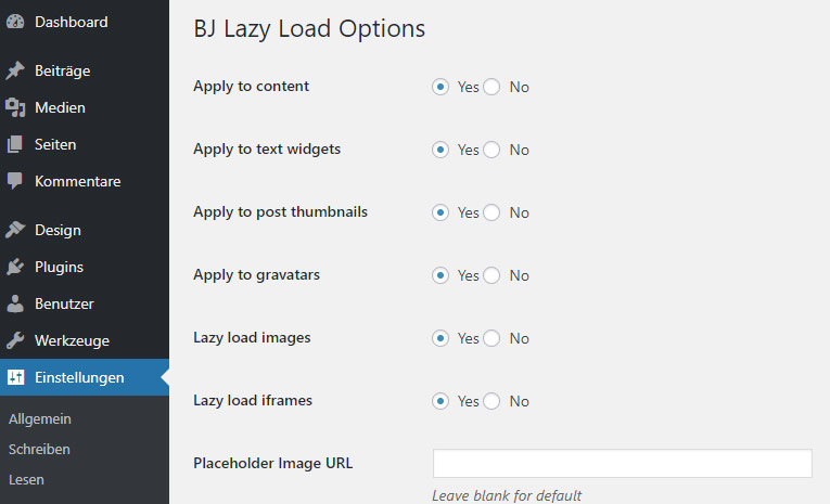 Mit BJ Lazy Load steuerst Du, dass bestimmte Inhalte Deiner Seite erst später geladen werden und Du auch Ausnahmen definieren kannst.