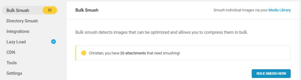 Smush: verliesvrije compressie van afbeeldingen maakt je website sneller.
