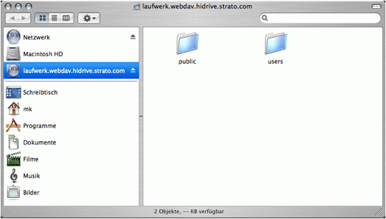 webdav server mac einrichten