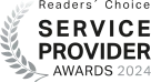 Siegel: Readers Choice - Service Provider Awards 2024 – Platin