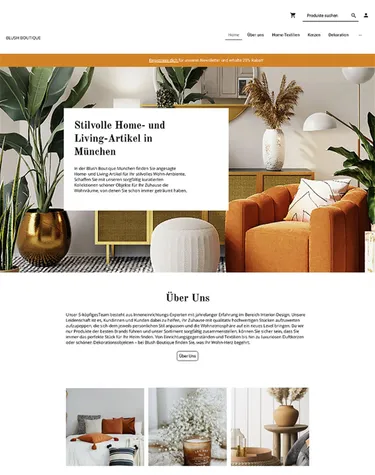 Screen: Beispiel Design Home & Living